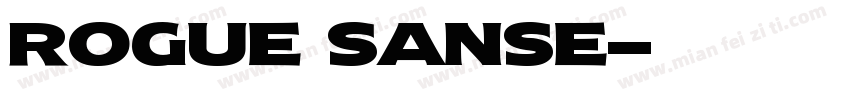 rogue sanse字体转换